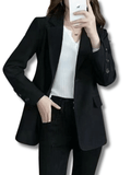 Blazer Feminino com Manga Longa e Lapela